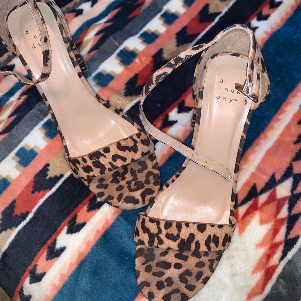 Cheetah heels size 8.5